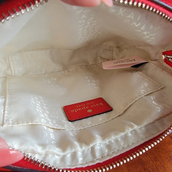 Kate Spade Mulberry Street Pyper Crossbody Bag Red Pebbled Leather WKRU3925 - Picture 13 of 16